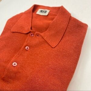 Vintage LAZO Wool Cashmere Blend Quarter Button Up Sweater